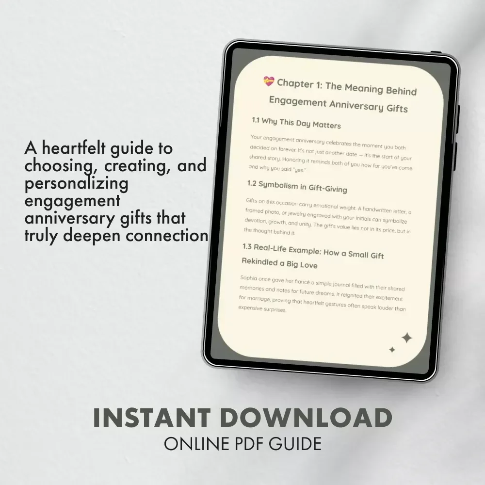 Everlasting Moments | A Complete Guide to Meaningful Engagement Anniversary Gifts | Digital Download eBook for Couples, Love Celebrations & Gift Inspiration