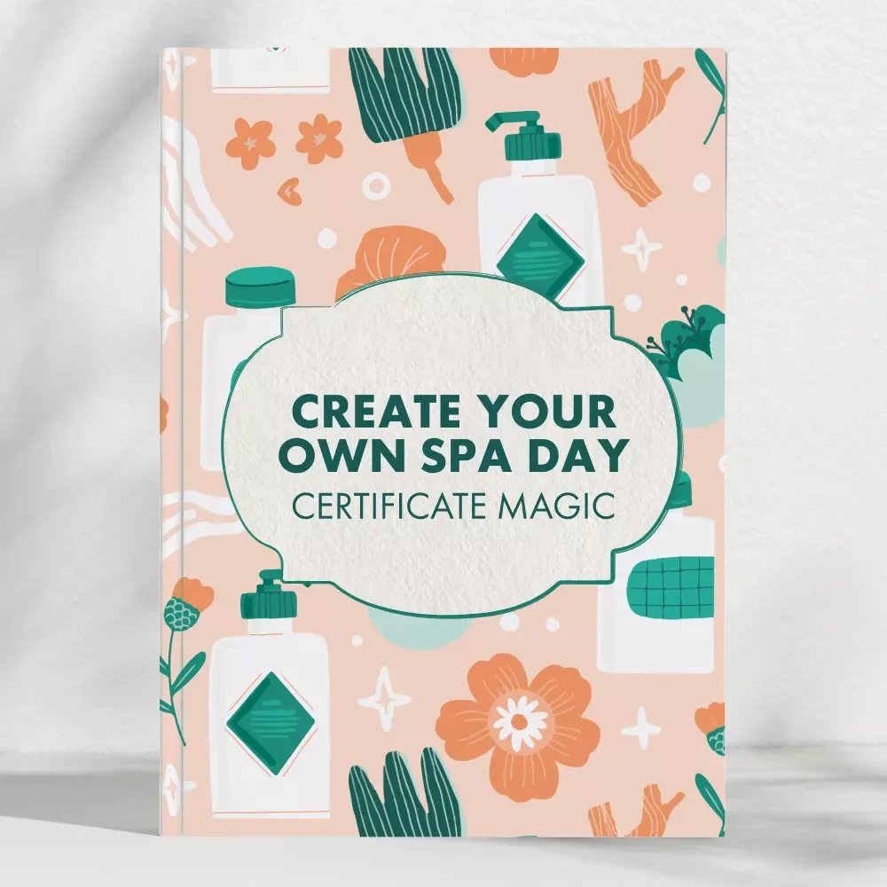 Create Your Own Spa Day Certificate Magic | DIY Spa Day Certificate Checklist | How to Create a DIY Spa Day Certificate | Self-Care Gift Idea Printable