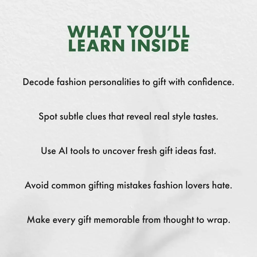 Wrapped in Style: A Smart Guide to Gifting for the Fashion-Minded | Digital Download Guide on How to Find Gifts for Someone Who Likes Fashion | eBook for Stylish Gift Giving