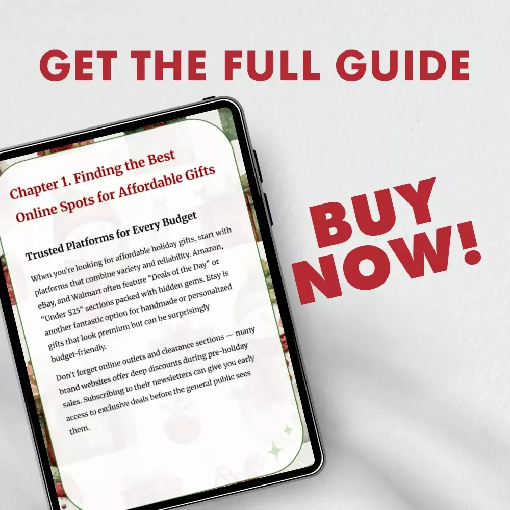 Smart Finds for the Holidays | Ultimate Digital Guide to Affordable Gifts, Online Shopping Secrets & Creative Gift Ideas | Perfect for Savvy Shoppers and Conscious Givers | Instant Download
