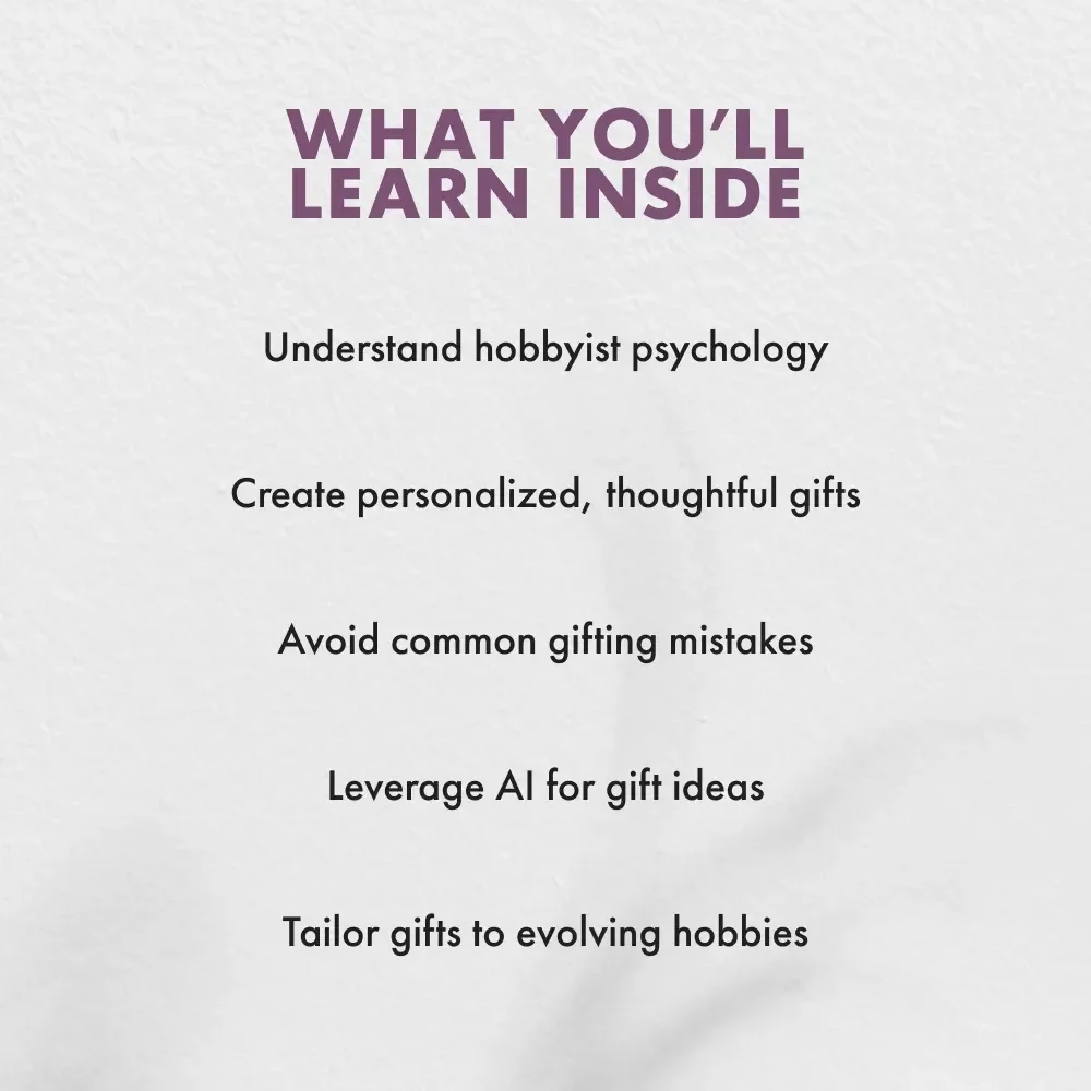 Hobby-Perfect: Finding the Gift That Truly Clicks - A Guide to What to Look for in a Gift for Someone Into Hobbies