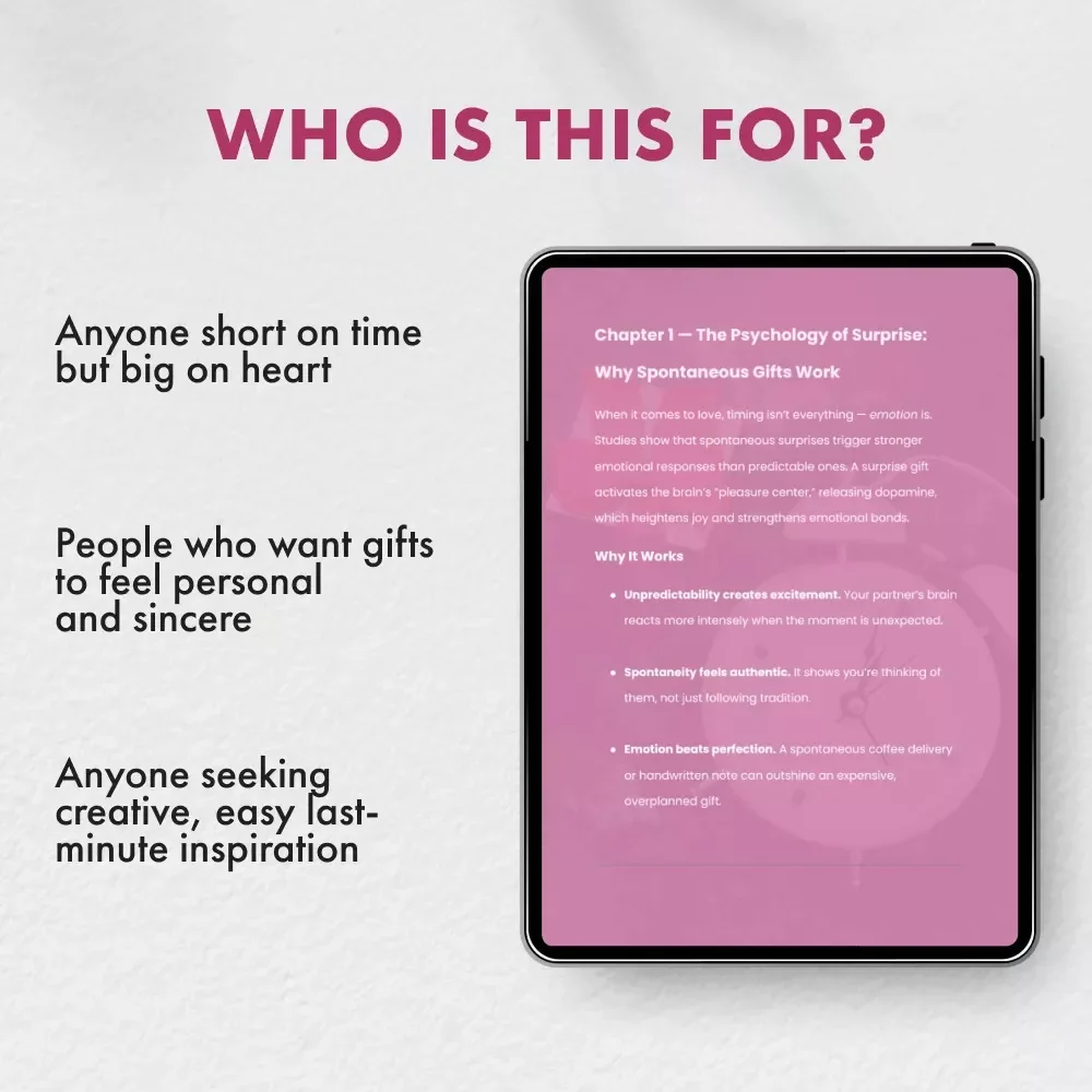 Meaningful Gifts When Time’s Running Out | Best Last-Minute Gifts for Your Partner | Digital eBook Guide