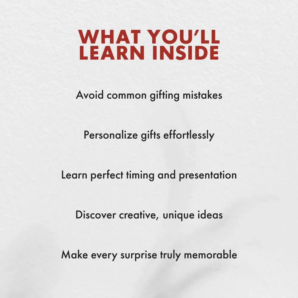 Surprise Smarter: Avoiding Common Gift-Giving Pitfalls | Digital Guide for Perfect Surprises | Learn What Mistakes to Avoid When Giving Surprise Gifts