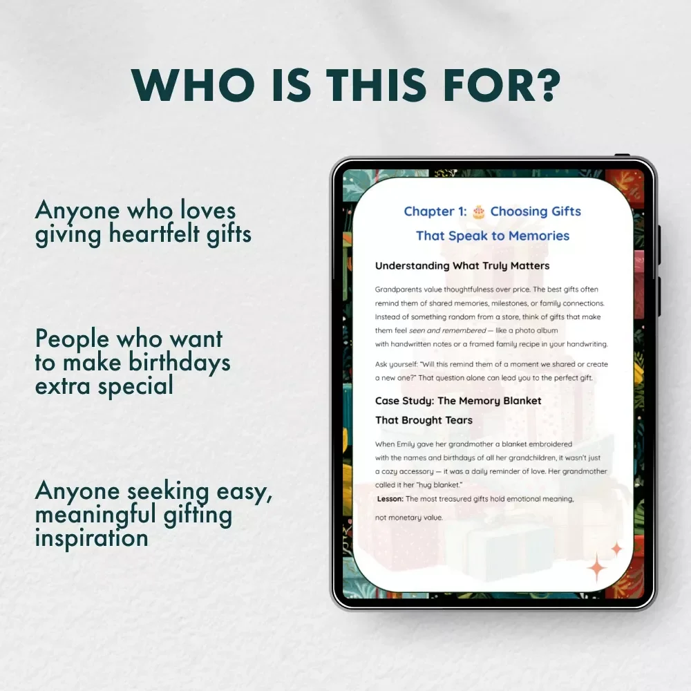Gifts That Warm Their Hearts | A Complete Guide on How to Pick Gifts for Grandparents for Birthdays | Thoughtful Digital Download for Meaningful Gift Ideas