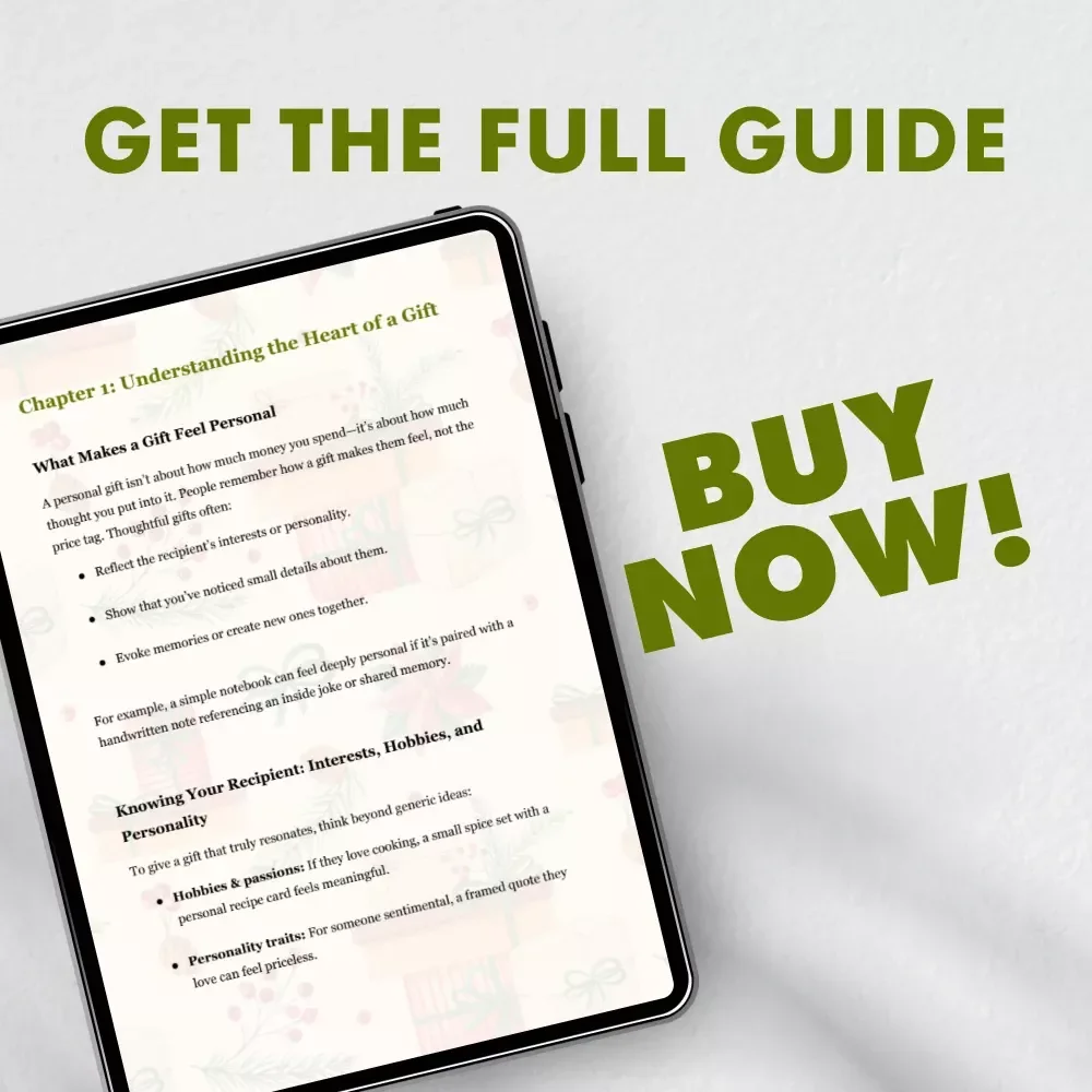 Thoughtful & Thrifty: Creative Gifts That Feel Priceless | eBook Guide for Meaningful, Budget-Friendly Gift Ideas | Tips for Inexpensive Gifts That Feel Personal
