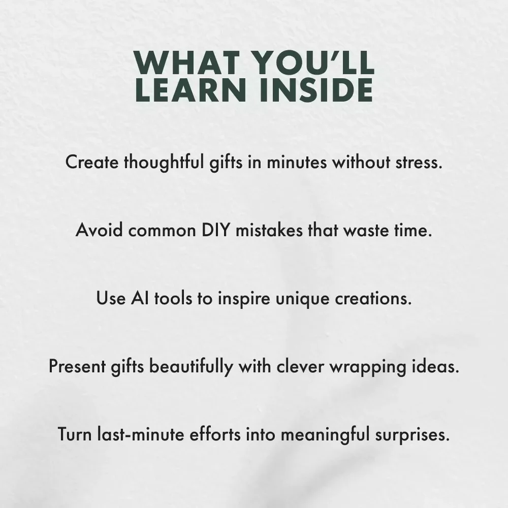 Easy DIY Gifts That Wow Without the Stress | How to Make Easy Homemade Gifts | Digital Guide for Thoughtful, Quick, and Creative Presents