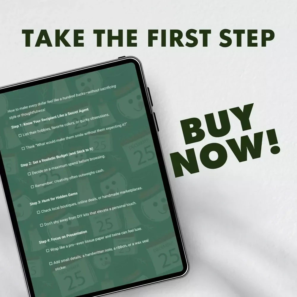The “Luxury on a Shoestring” Gift Checklist | Budget-Friendly Gift Ideas That Feel Premium | Digital Download eBook for Smart Givers