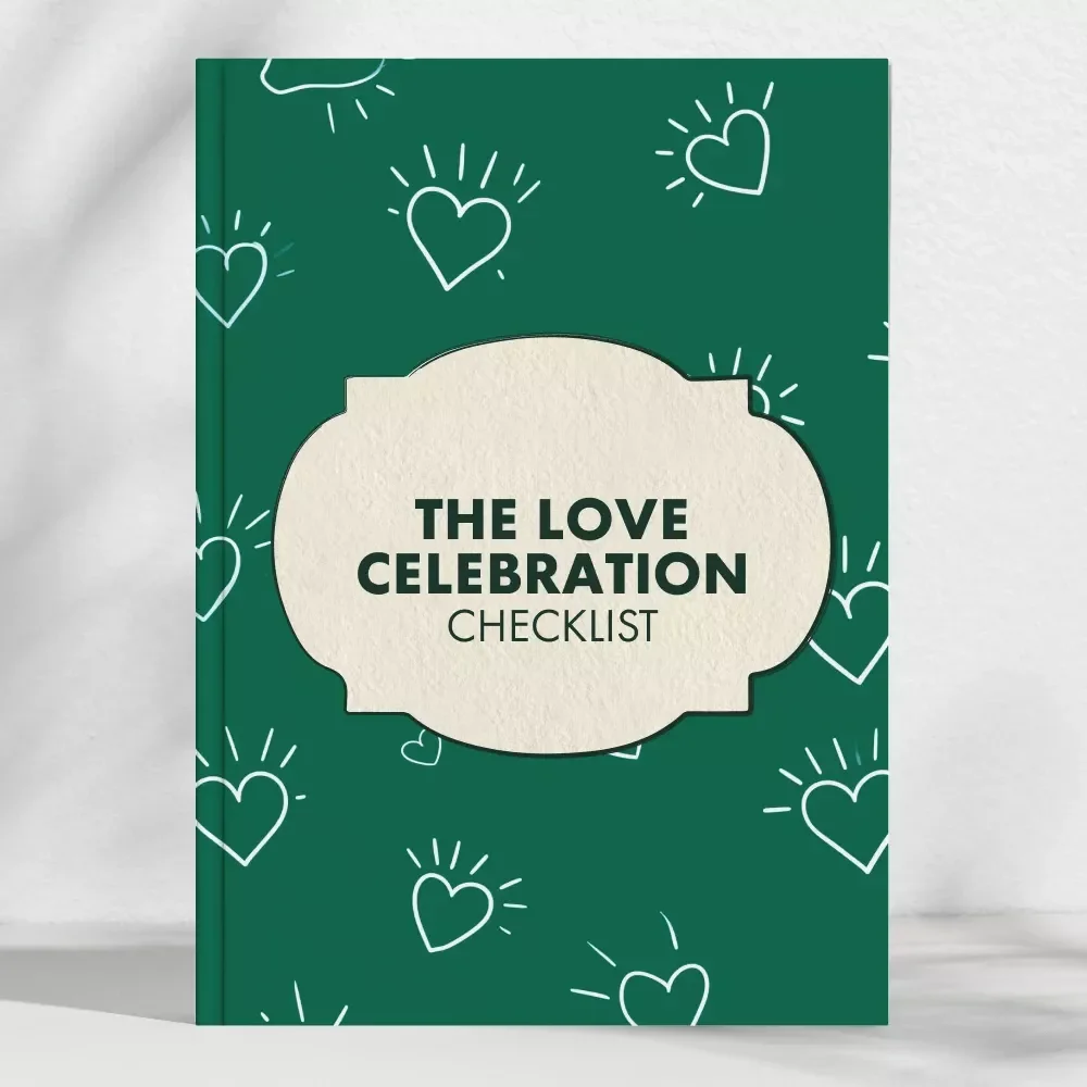 The Love Celebration Checklist | Printable Engagement Gift Box Guide | Digital Download for Creating the Perfect Romantic Gift Box
