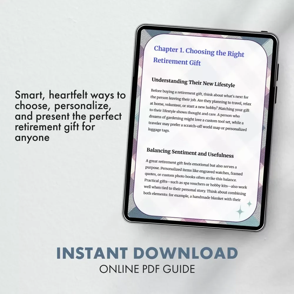 Tips for Gifts on Retirement | Digital Guide for Meaningful Retirement Gift Ideas | Thoughtful, Modern, and Personalized Retirement Gift Inspiration