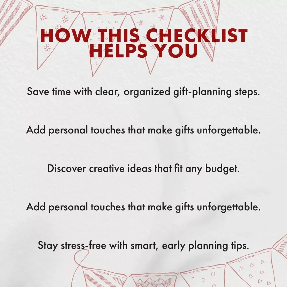 The Ultimate Birthday Gift Finder Checklist | Printable Digital Download | How to Find Gifts for Birthdays | Gift Ideas Guide for Him, Her & Friends