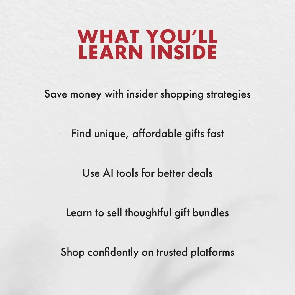 Smart Finds for the Holidays | Ultimate Digital Guide to Affordable Gifts, Online Shopping Secrets & Creative Gift Ideas | Perfect for Savvy Shoppers and Conscious Givers | Instant Download
