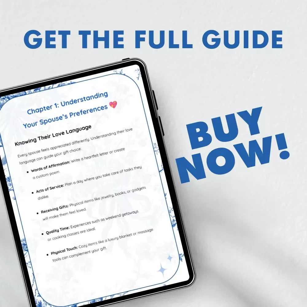 Holiday Gifts for Your Spouse Made Simple | eBook Guide for Couples | Perfect Digital Download for What to Buy for Spouses for Holidays