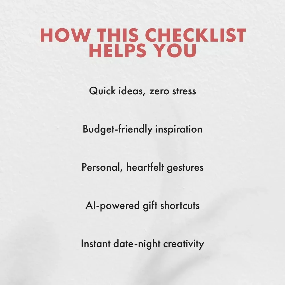 Your Go-To Last-Minute Gift List for Him | Printable Checklist for Thoughtful Girlfriends | Best Last-Minute Gifts for Boyfriend | Instant Digital Download