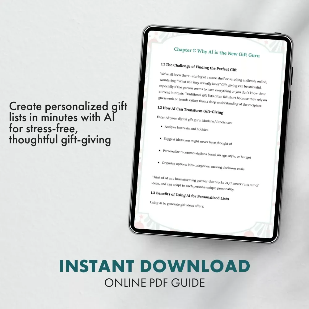 Using AI to Create Personalized Gift Lists in Minutes: A Step-by-Step Guide for Effortless Gift-Giving