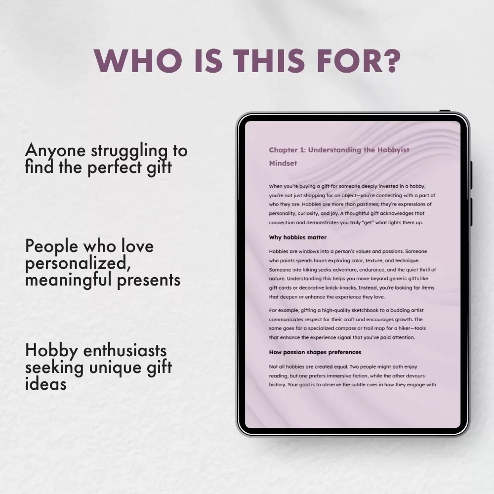 Hobby-Perfect: Finding the Gift That Truly Clicks - A Guide to What to Look for in a Gift for Someone Into Hobbies