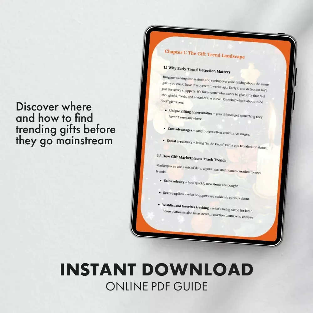 Trend Radar: Where to Spot the Hottest Gifts Before Anyone Else | Digital Guide for Gift Sellers, eCommerce Entrepreneurs & Trend Hunters | Learn What Marketplaces Show You New Gift Trends First