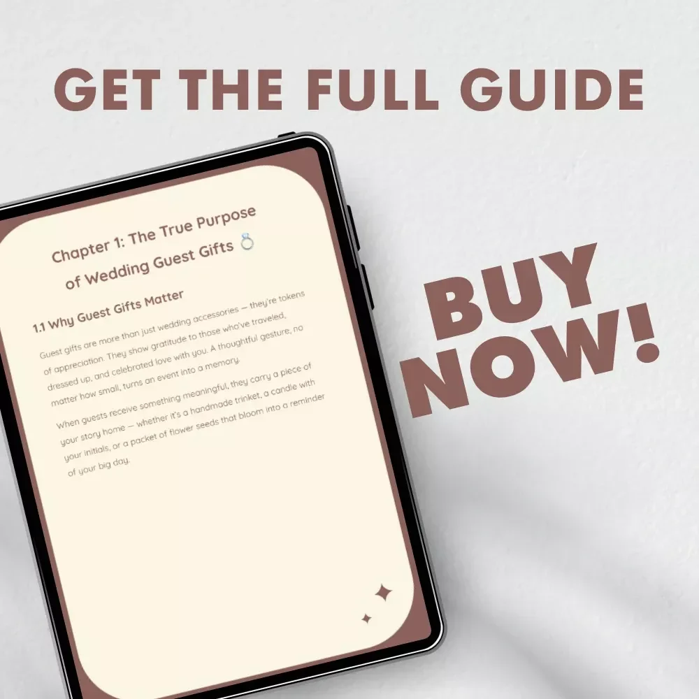Thoughtful Gift Ideas Guests Actually Love | Wedding Guest Gifts eBook | Digital Guide for Unique, Modern & Classic Favors