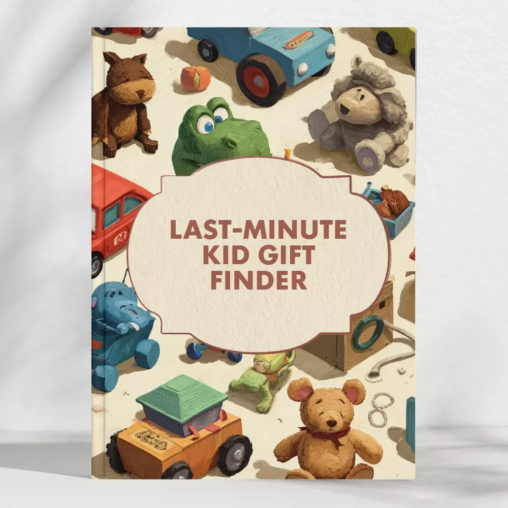 The Last-Minute Kid Gift Finder | Printable Checklist for Parents | Digital Download Guide on How to Find Gifts for Kids Last-Minute | Quick, Creative, and Stress-Free Gifting Ideas