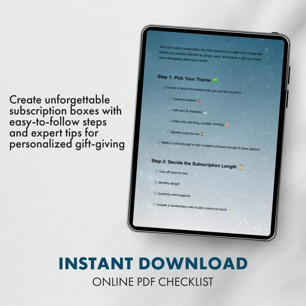 The “Subscription Box Magic” Checklist: Turn Gifts into Wow! | Curated Gift Box Guide & Ideas for Memorable Surprises