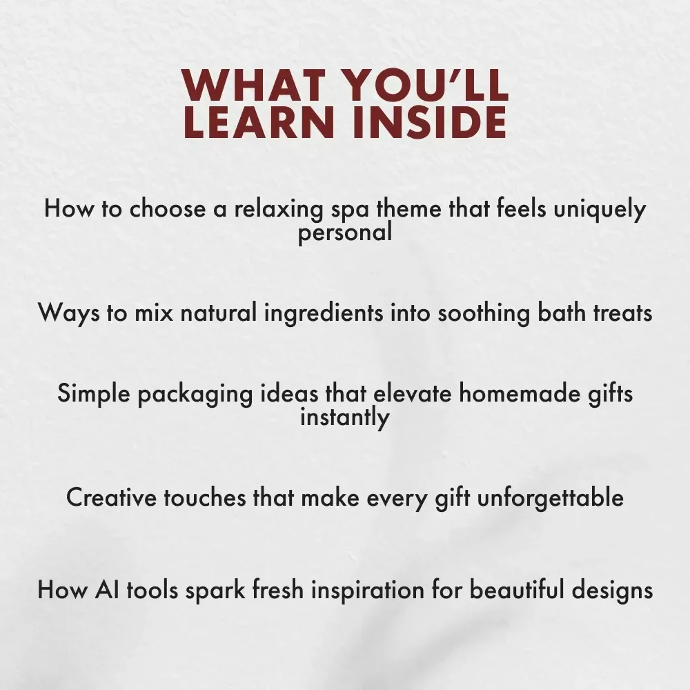 Crafting Your DIY Spa Gift | How to Create a DIY Spa Gift Guide | Digital Download eBook for Handmade Relaxation Gifts & Self-Care Creations