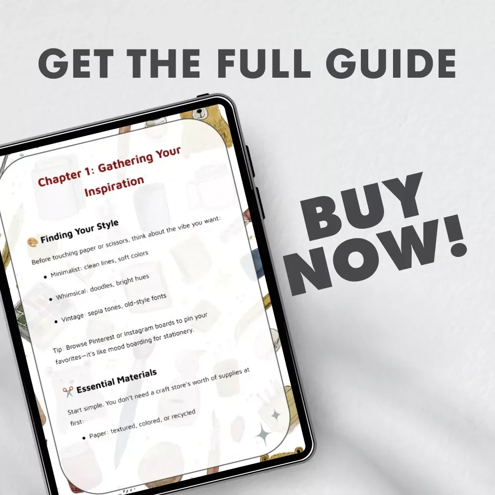 Crafting DIY Stationery Gifts | Printable Digital Guide for Creative Paper Lovers | Learn How to Create DIY Stationery Gifts with Easy Step-by-Step Tutorials, Design Ideas & AI Tools