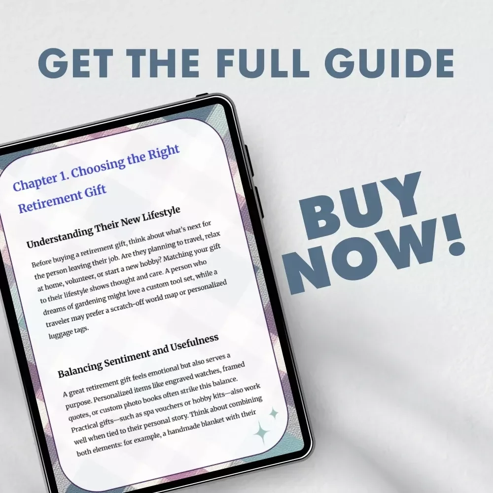 Tips for Gifts on Retirement | Digital Guide for Meaningful Retirement Gift Ideas | Thoughtful, Modern, and Personalized Retirement Gift Inspiration