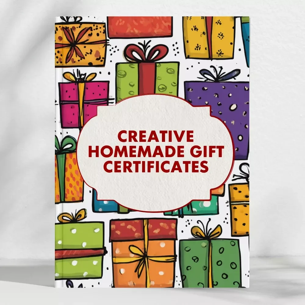 Creative Homemade Gift Certificates That Wow | eBook Guide for DIY Gift Certificate Design | Learn What to Include in a Homemade Gift Certificate | Printable Digital Download for Thoughtful Gifts