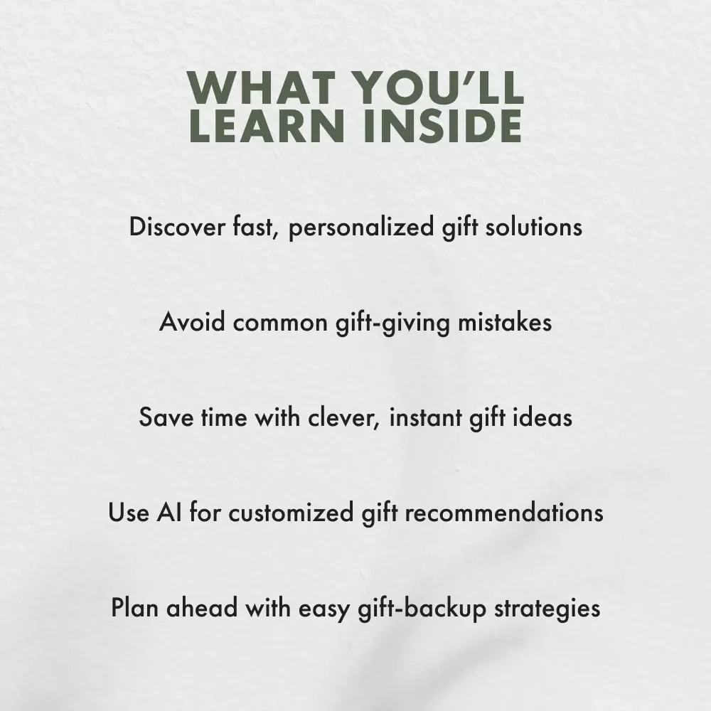 Oops! Forgot a Birthday? 50 Genius Last-Minute Gift Ideas - eBook & Guide for Thoughtful, Quick, and Creative Presents