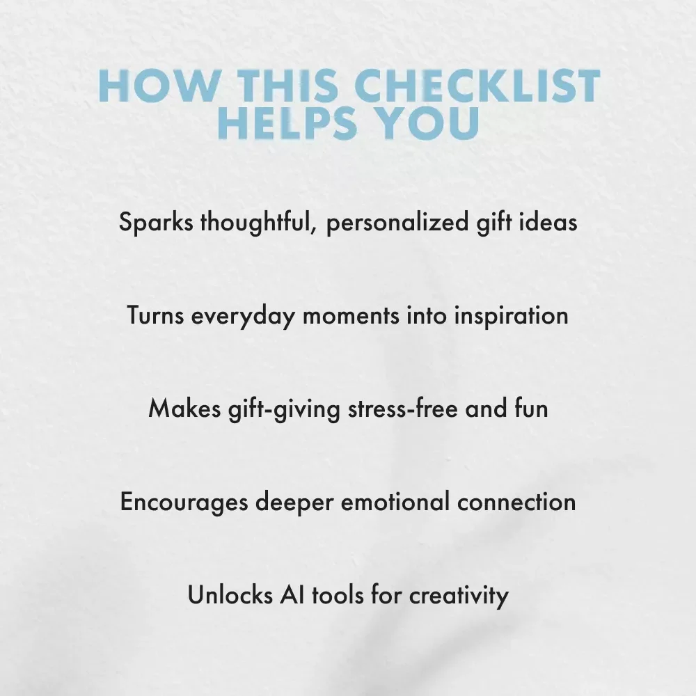 Finding Unique Gifts for Your Partner Checklist | How to Find Unique Gifts for Your Partner | Romantic Gift Ideas Guide for Him or Her | Creative Relationship Gift Planner (Digital Download)