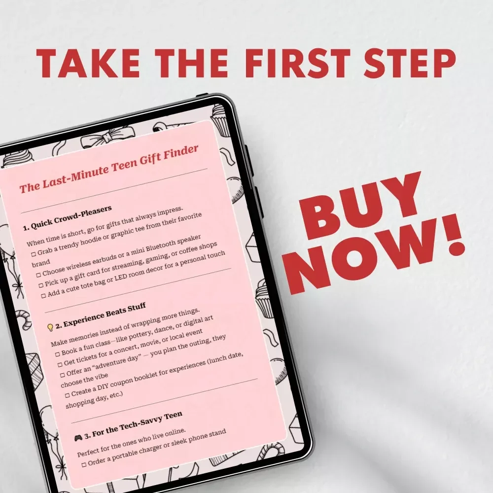 The Last-Minute Teen Gift Finder | Printable Digital Checklist for Parents & Friends | Best Last-Minute Gifts for Teenagers | Instant Download eBook