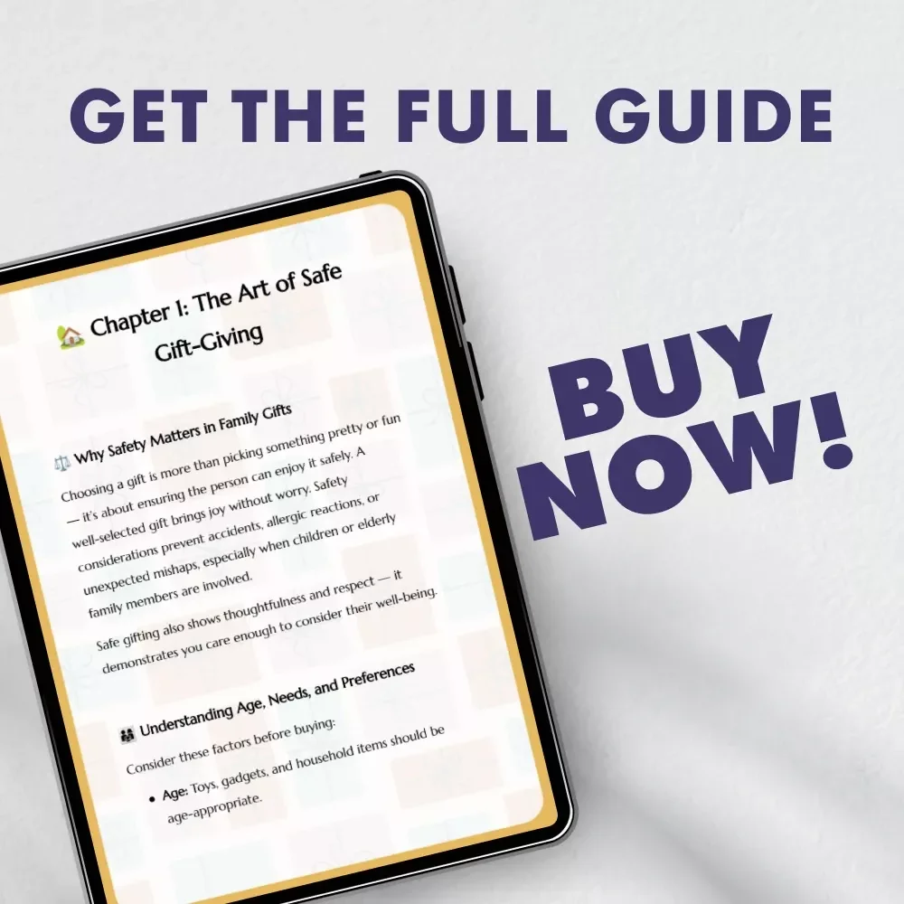 Guide to Choosing Family-Friendly Gifts | How to Come Up with Safe Gifts for Family | Digital Download Gift Guide for Thoughtful, Age-Appropriate Presents