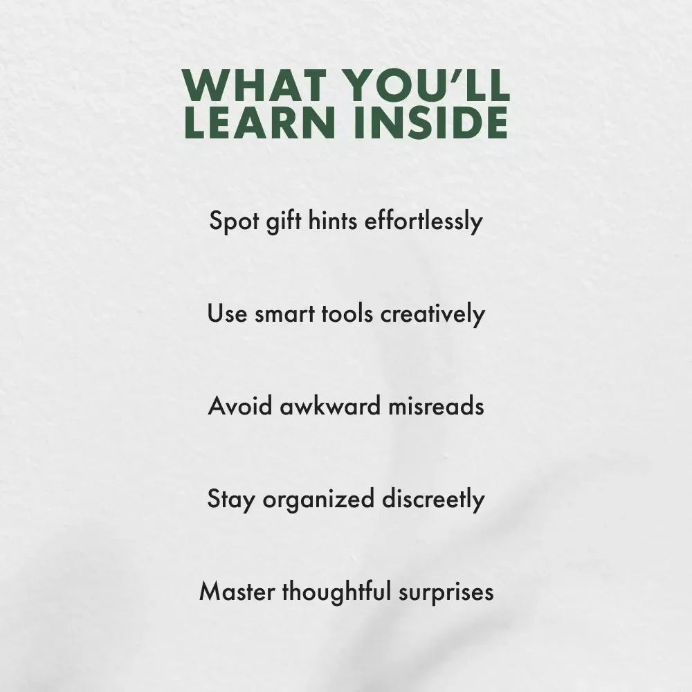 The Secret Wishlist: How to Track Gift Ideas Without Asking | Digital Gift-Giving Guide for Thoughtful Shoppers, Partners & Friends | Learn How to Track What Gifts Someone Wants Without Asking