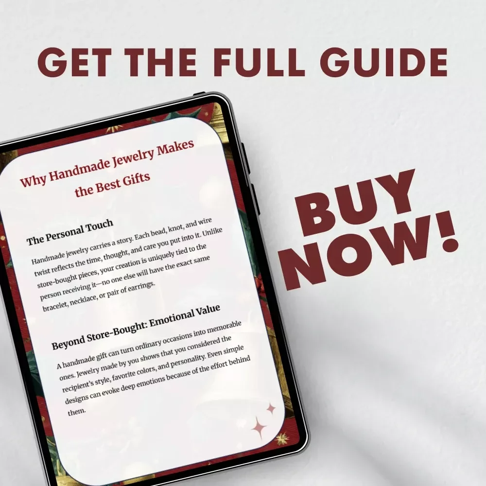 Easy Homemade Jewelry Gifts | DIY Jewelry Making eBook for Beginners | Learn How to Make Easy Homemade Jewelry to Give as a Gift | Beading, Wire Wrapping & Personalized Gift Ideas