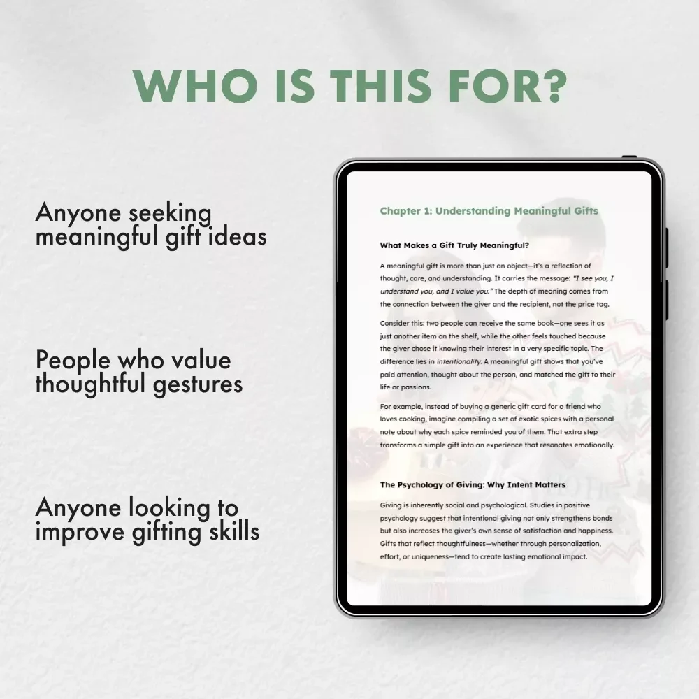 Meaningful Giving: Gifts That Truly Matter - A Complete Guide on How to Give a Meaningful Gift