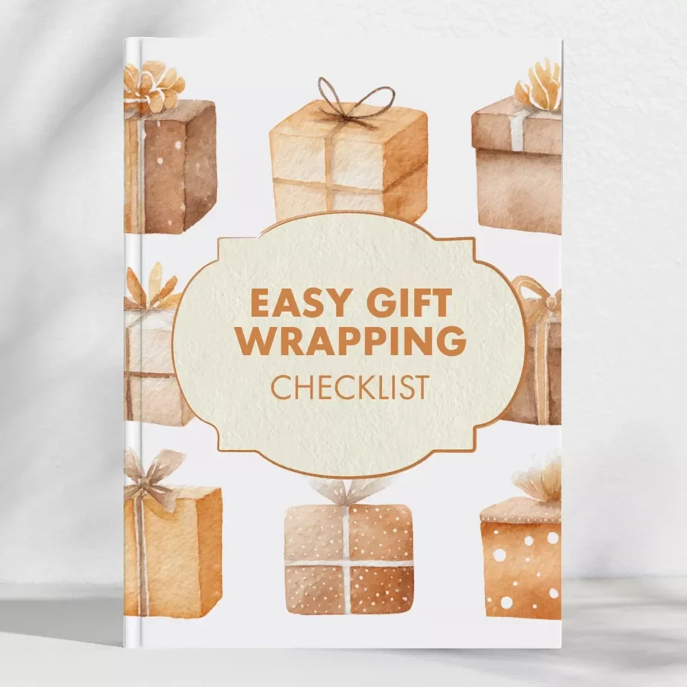 Easy Gift Wrapping Checklist | Printable Gift Wrapping Guide | Holiday Wrapping Tips | DIY Gift Presentation | Instant Digital Download