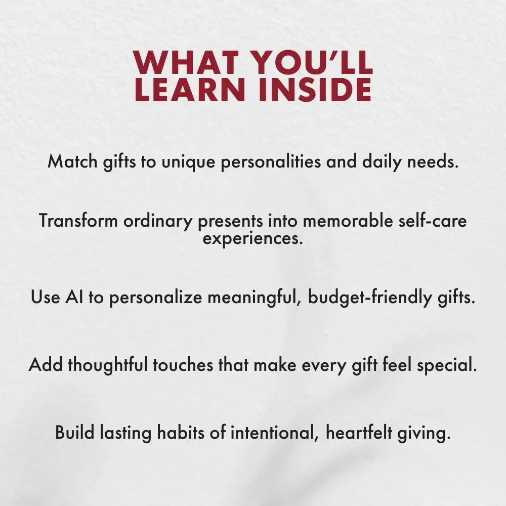 Thoughtful & Nurturing: Self-Care Gifts | Digital eBook Guide for Meaningful, Personalized Self Care Gifts, Wellness & Thoughtful Gifting Ideas