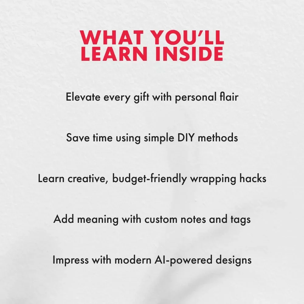 Wrapped With Love: Adding a Personal Touch to Every Gift | Gift Wrapping Guide | DIY Wrapping Ideas | Personalized Gift Presentation eBook | Creative Wrapping Techniques & Checklist for Thoughtful Gifts