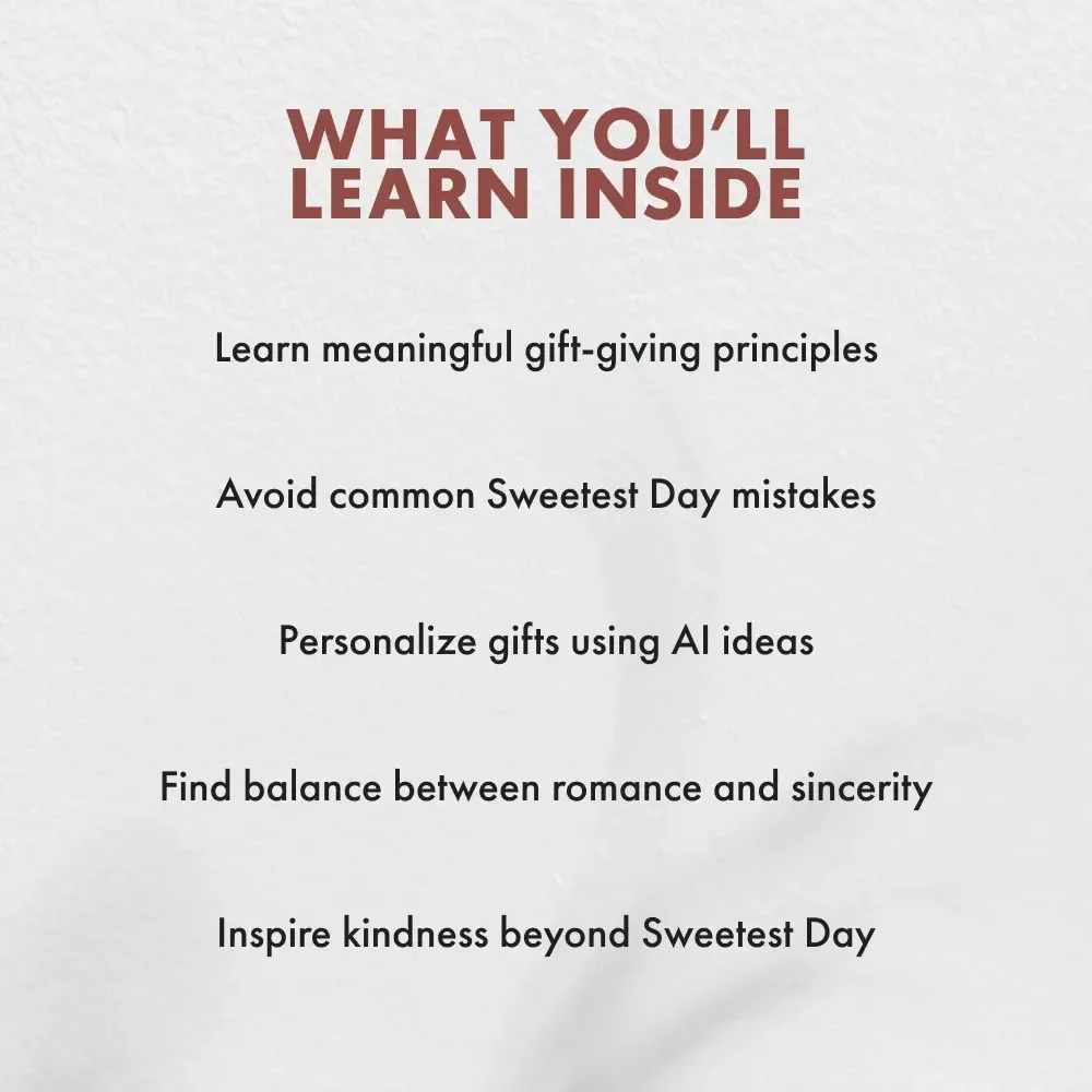 Sweetest Day Gifts That Make Hearts Smile | Digital Guide for Thoughtful Gift Giving, Creative Ideas & Meaningful Moments