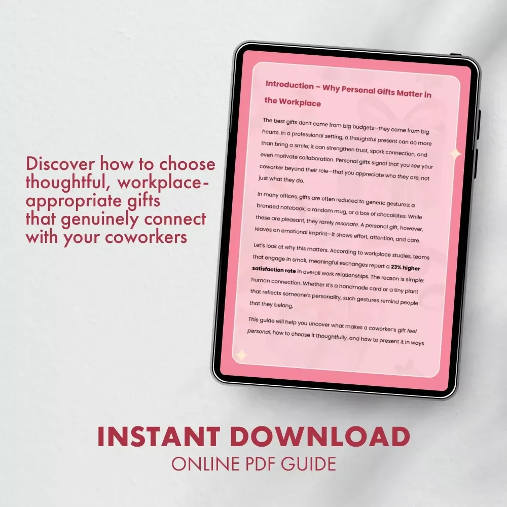 How to Find Coworker Presents That Feel Personal | Digital Guide for Meaningful Workplace Gift Ideas | Learn How to Find Gifts for Coworkers That Feel Personal