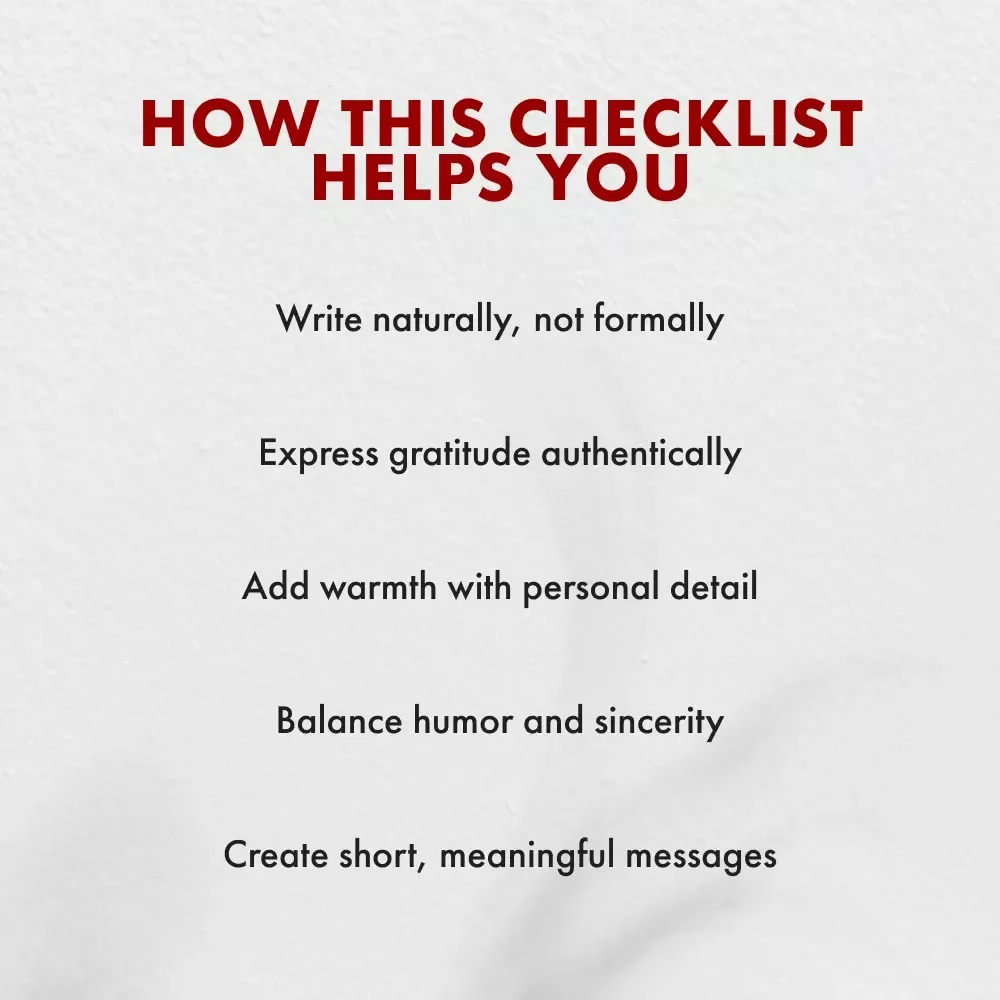 What to Write in a Gift Note for Your Parents | Printable Checklist for Meaningful Messages | What to Say in a Gift Note for Parents | Digital Download