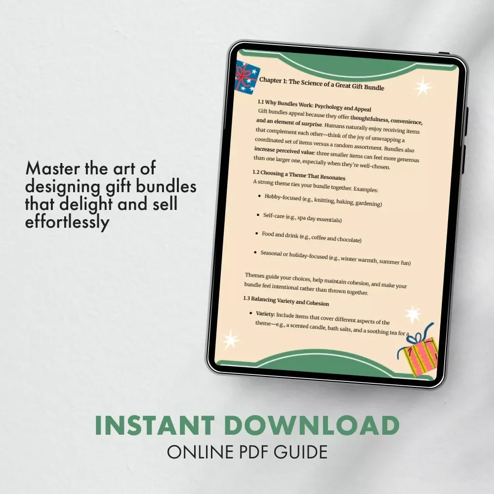 The Art of Crafting Irresistible Gift Bundles | Digital Guide for Perfect Gift Pairings | Learn What Items Work Well Together in a Gift Bundle