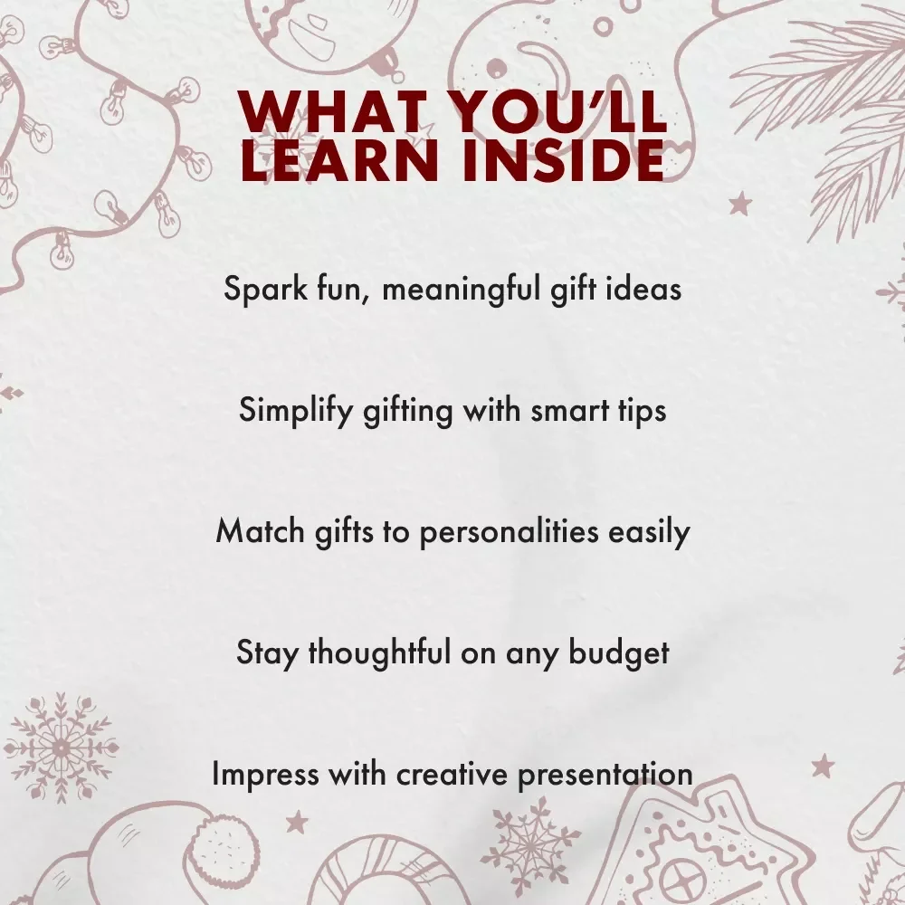 Secret Santa Memorable Gifts | Ultimate Secret Santa Gifts eBook Guide for Creative, Budget-Friendly & Personalized Ideas
