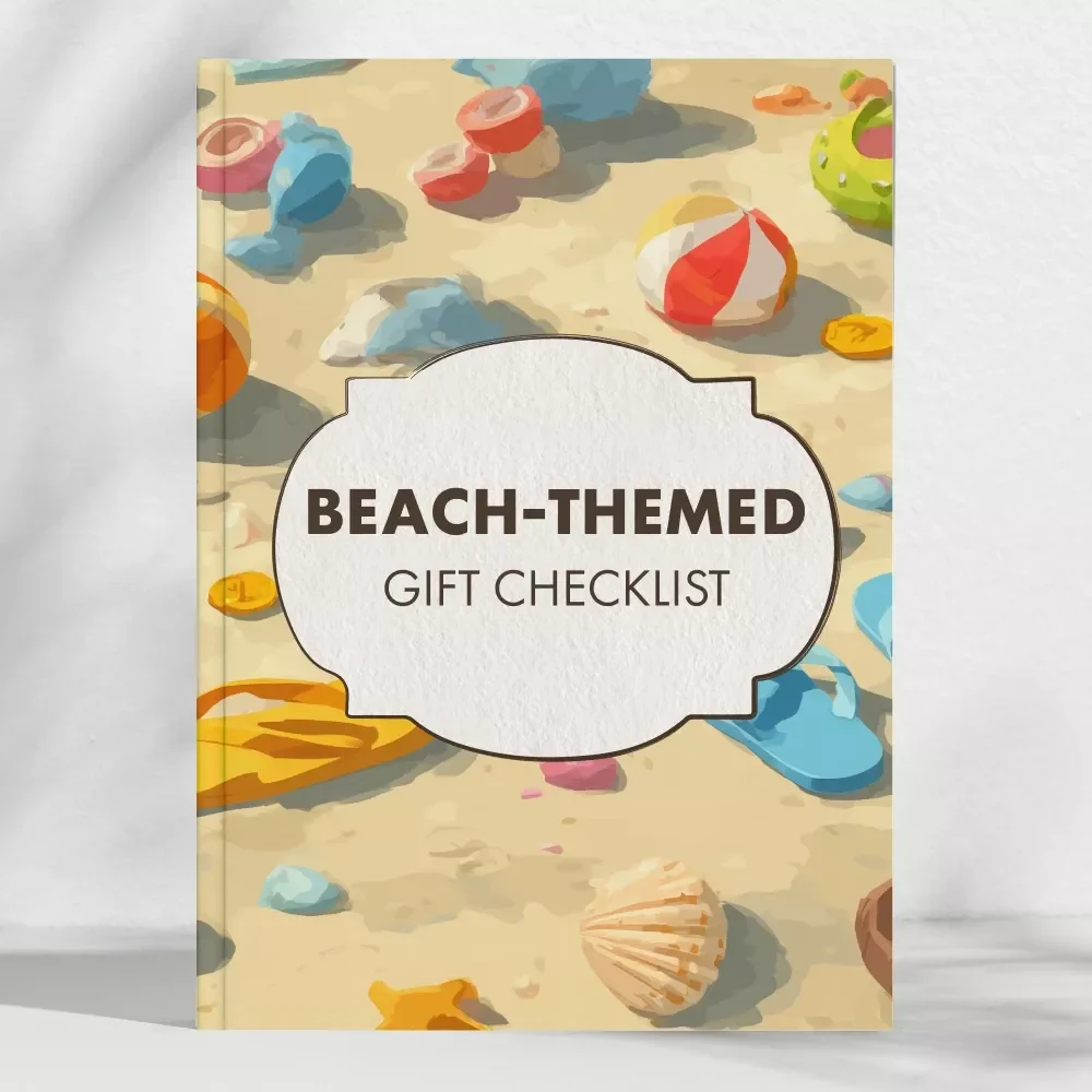 Beach-Themed Gift Checklist | Digital Beach Lover’s Guide for Unique Coastal, Tropical & Nautical Gift Ideas | Printable Beach Themed Gifts Planner