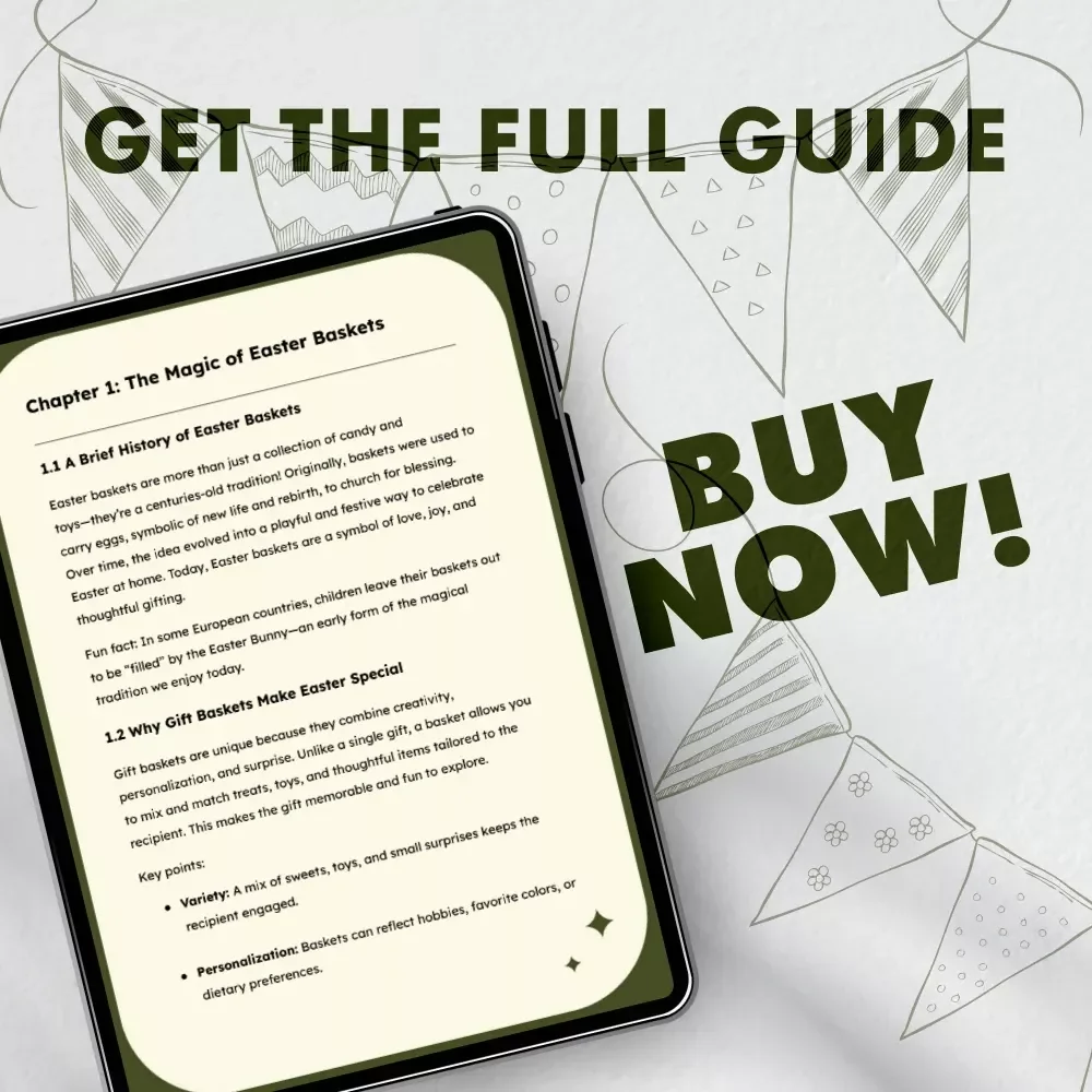 Hopping Into Joy: The Ultimate Guide to Easter Gift Baskets | Digital Download for Creating Stunning Easter Basket Ideas, DIY Gift Inspiration, and Seasonal Trends