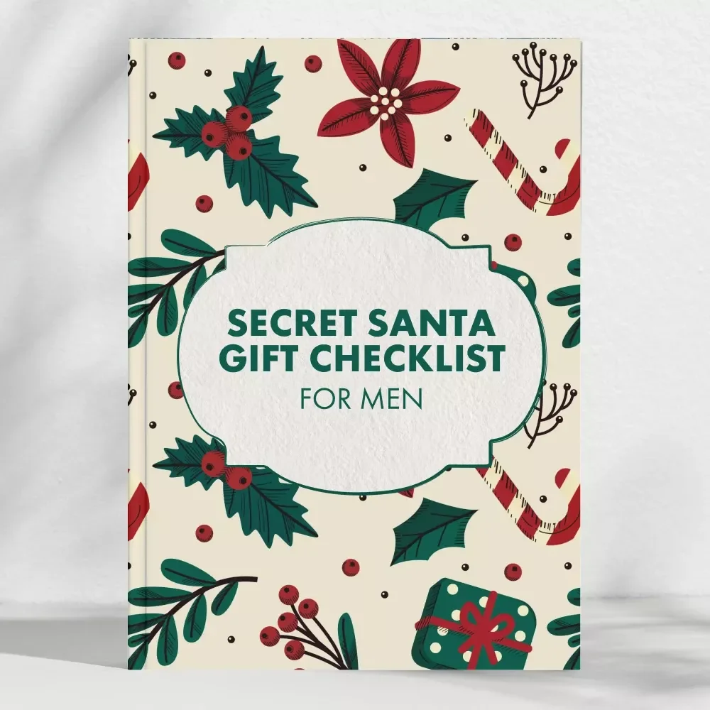 Secret Santa Gift for Men Checklist | Funny, Practical & Easy Gift Ideas for Him | Printable Digital Download for Secret Santa Gifts for Men