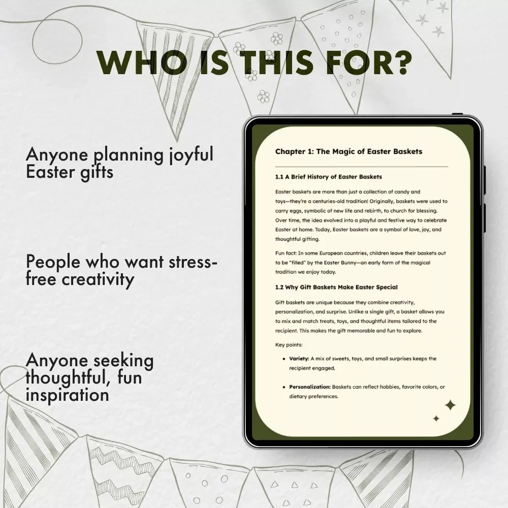 Hopping Into Joy: The Ultimate Guide to Easter Gift Baskets | Digital Download for Creating Stunning Easter Basket Ideas, DIY Gift Inspiration, and Seasonal Trends