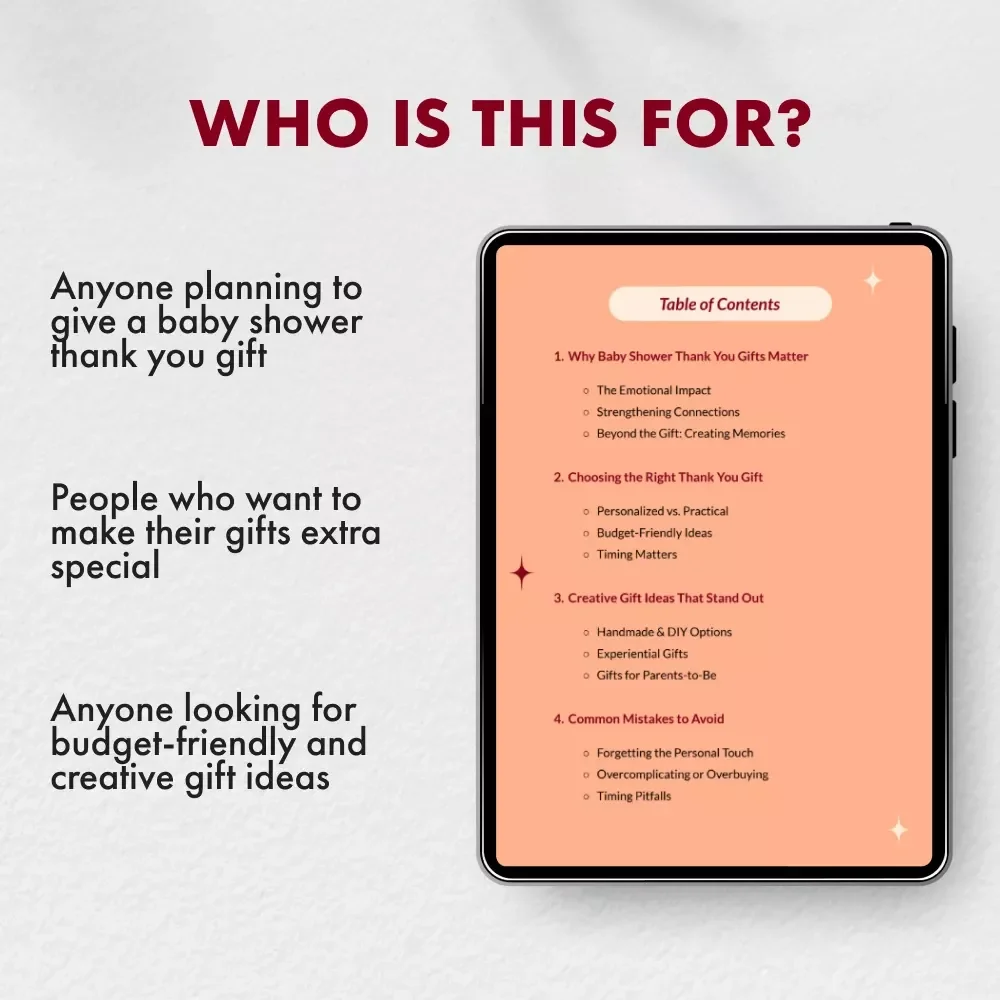 A Modern Guide to Baby Shower Thank You Gifts: Creative, Practical & Personalized Ideas for New Parents