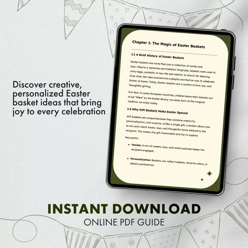 Hopping Into Joy: The Ultimate Guide to Easter Gift Baskets | Digital Download for Creating Stunning Easter Basket Ideas, DIY Gift Inspiration, and Seasonal Trends
