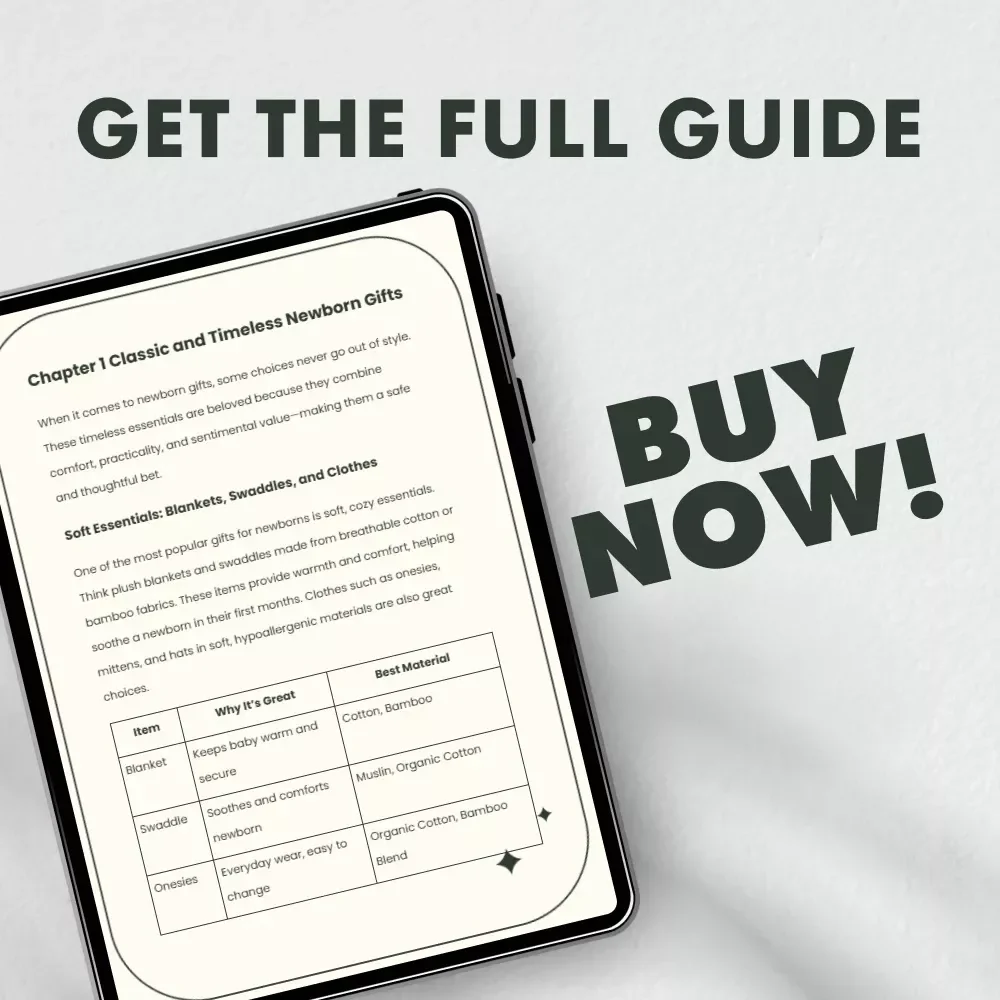 Thoughtful and Practical Gift Ideas for Newborns – Digital Guide for Meaningful and Unique Newborn Gift Ideas | Perfect for Baby Showers, New Parents & Thoughtful Gift-Givers