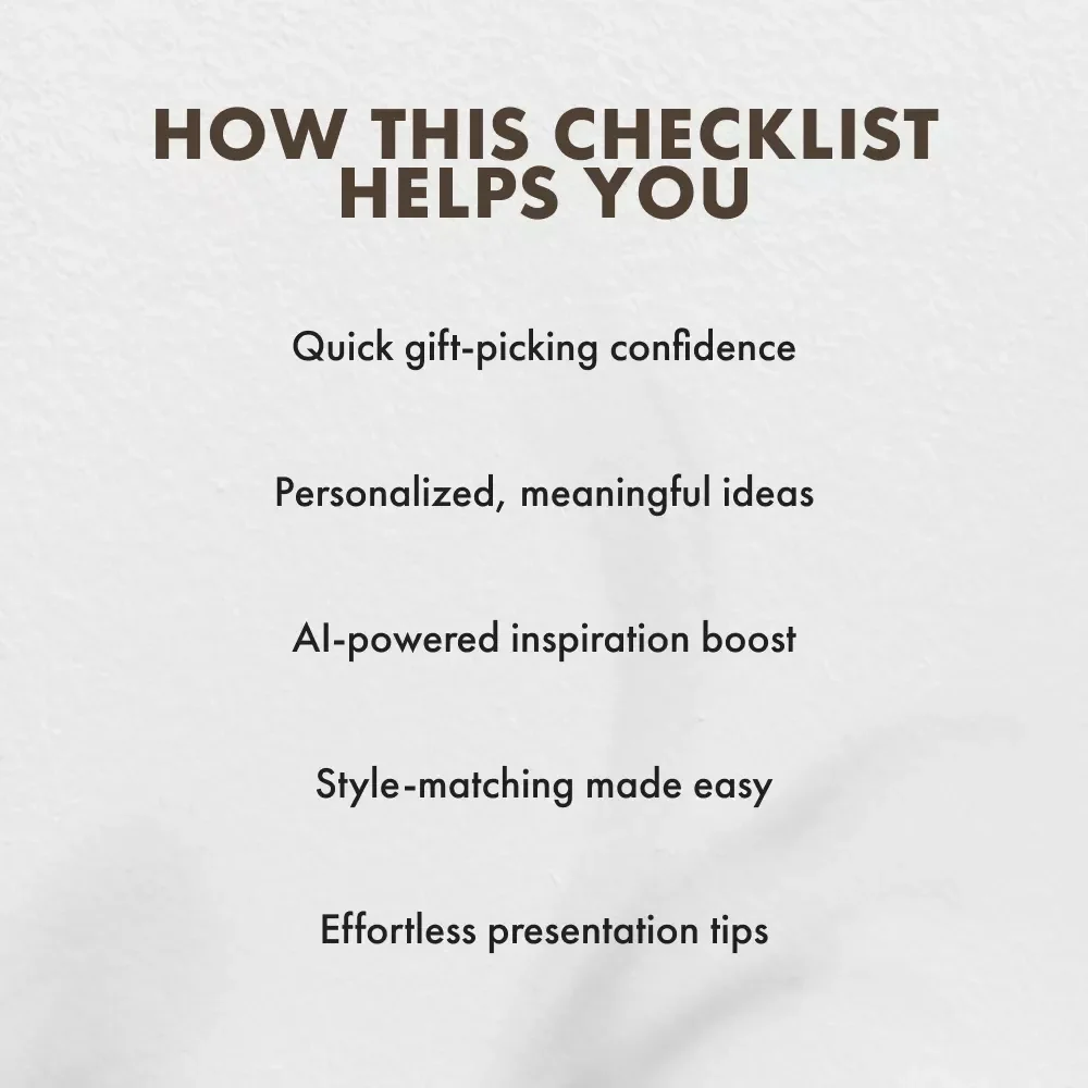 Housewarming Gift Checklist | What to Buy for Housewarming | Printable Digital Download Guide for Perfect Home Gifts
